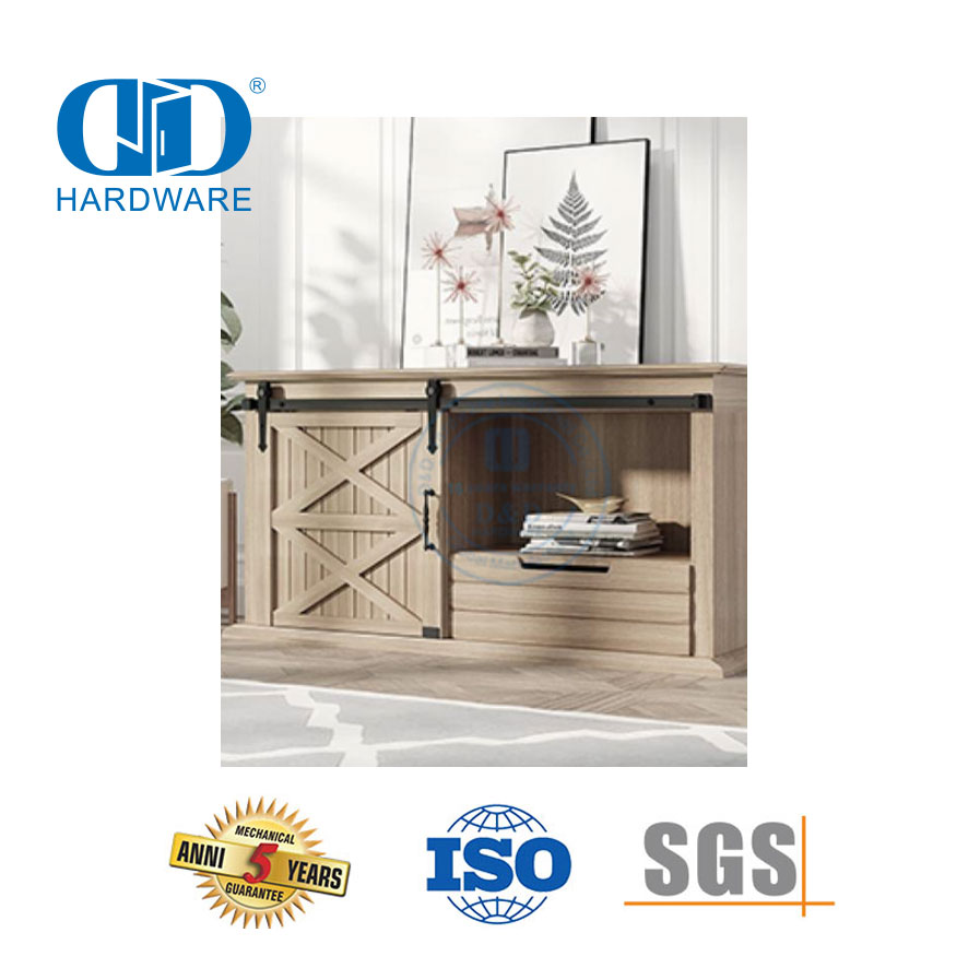 China vervaardiger vlekvrye staal meubels Hardeware Deur Hardeware Track Set Heavy Duty Schuur Deur Hardeware-DDBD033