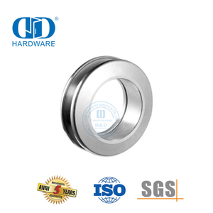 Aluminium ronde knop Vlekvrye staal glas skuifdeur hardeware deur gat deur handvatsel-DDSK017