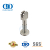 Vlekvrye staal hardeware-bybehore Chrome stortglas-klippleister Pas glasverbindings onderste klem vir toilet-DDWC004