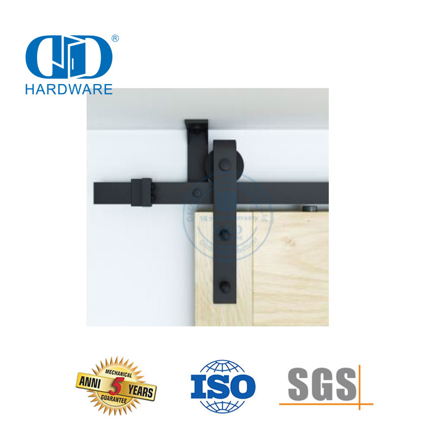 Vlekvrye staal Deur Hardeware Track Set Skuur Hout Deur Hardeware Twee-vou Schuur Deur Hardeware-DDBD007