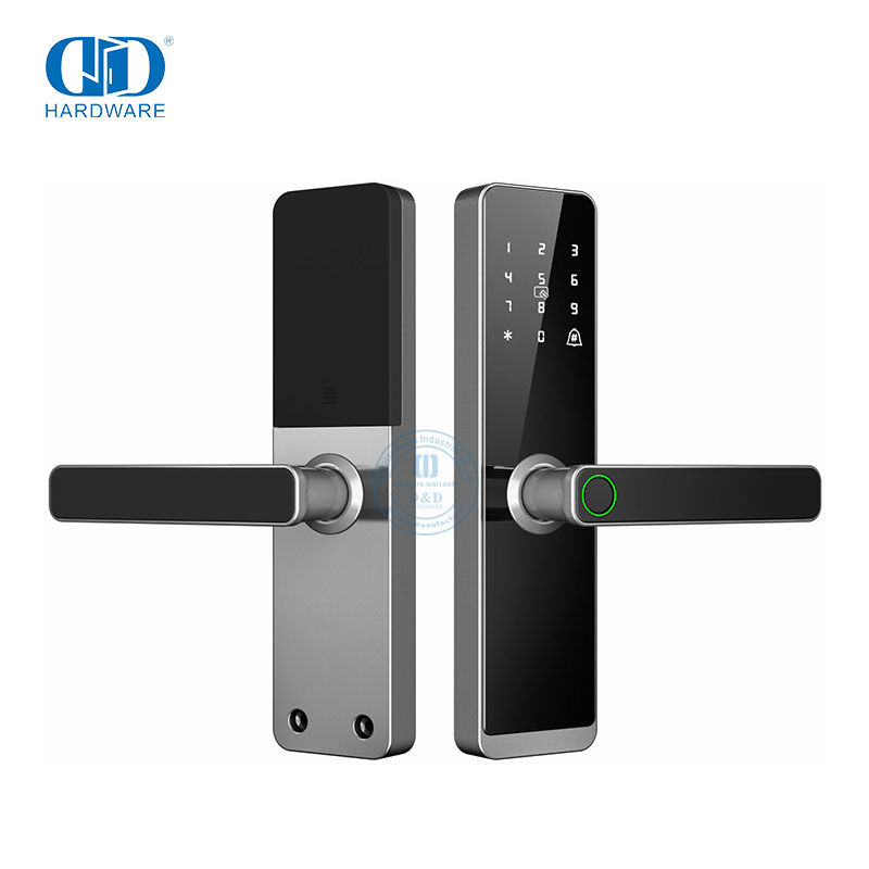 Houtdeure Slimhandvatsels Slotte met App WIfi Vingerafdruk Cerradura Inteligente Werk met TUYA WIFI -DDDL007