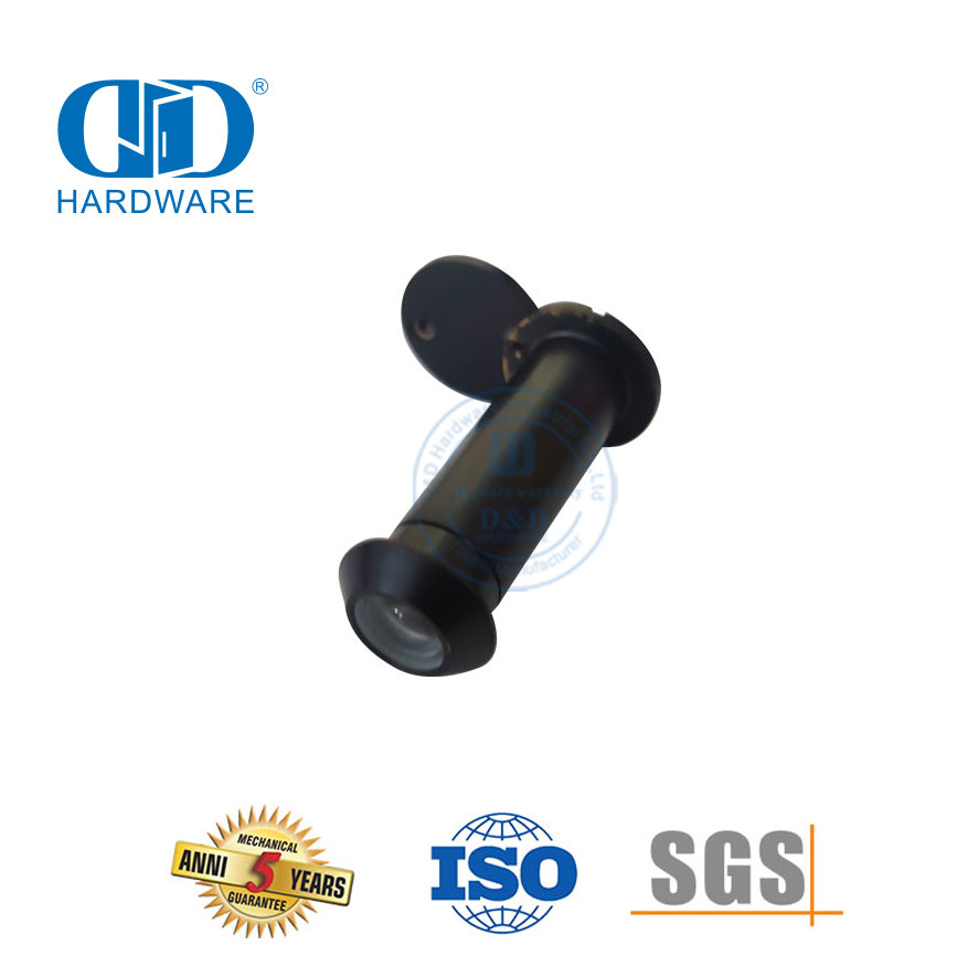 D&D Hardeware 160 grade swart deur kyker Peefgatvervaardiger-DDDV001