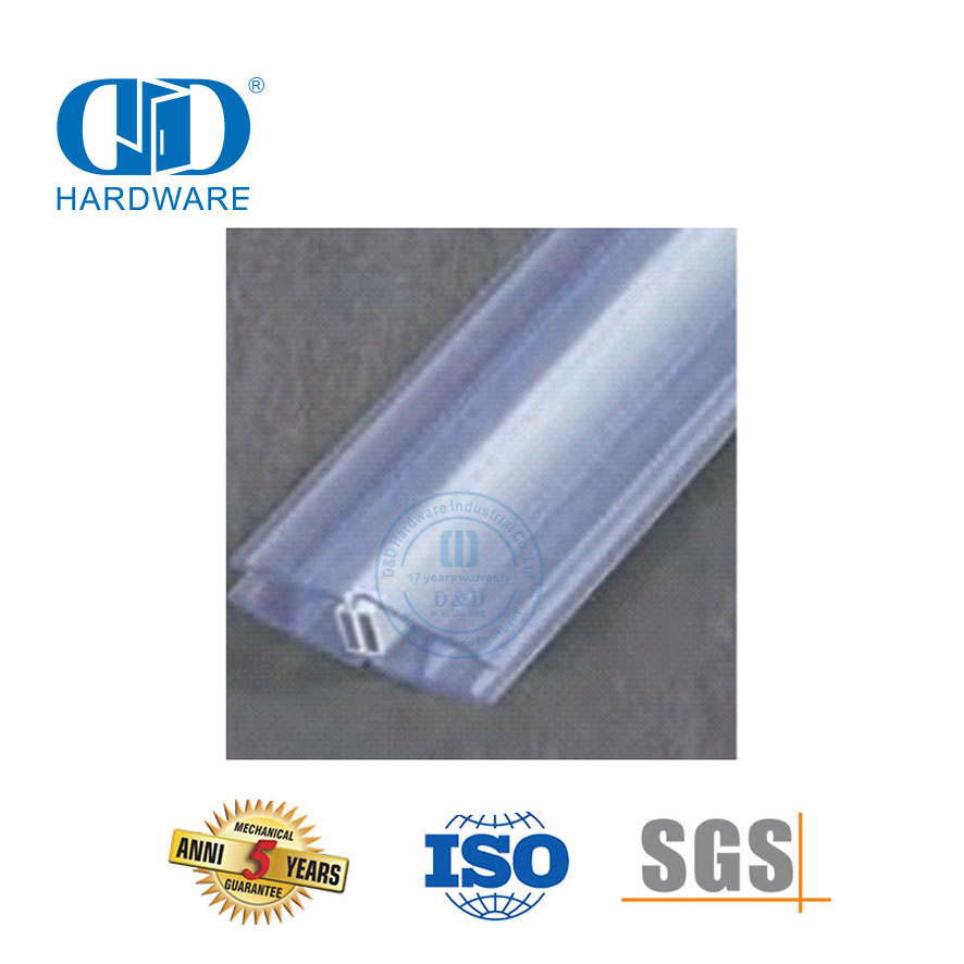 Magnetiese seëlstrook Glasdeur Waterdigte PVC Plastiekseëlstrook Badkamertoebehore-DDWS001