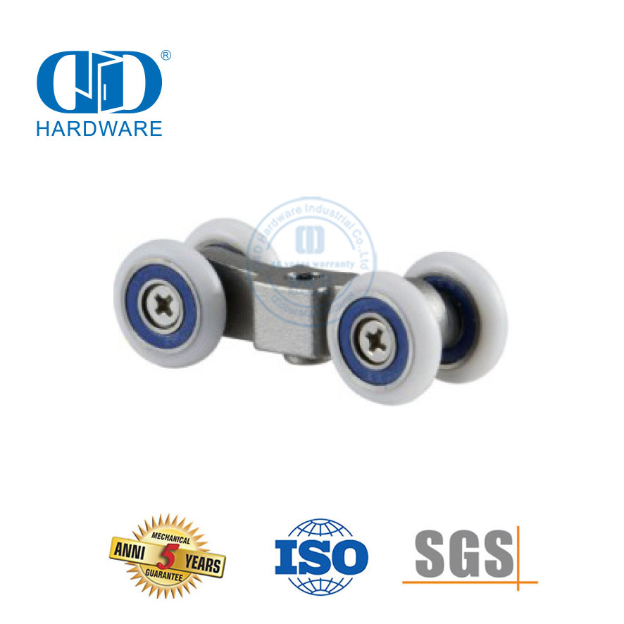 Vlekvrye staal stortskerm roller glas bykomstighede stel deur hardeware vir badkamer-DDGS156