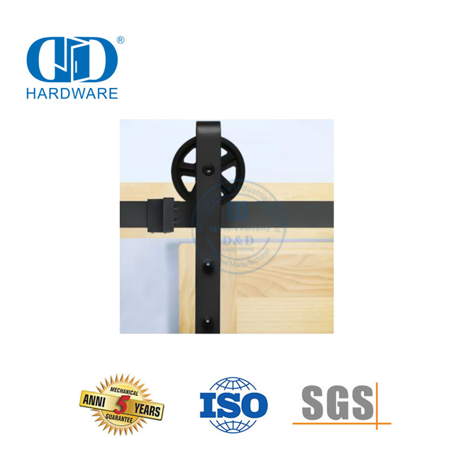 Vlekvrye staal Skuifdeur Hardeware Meubels Hardeware Skuur Hout Deur Hardeware Track Kit-DDBD010