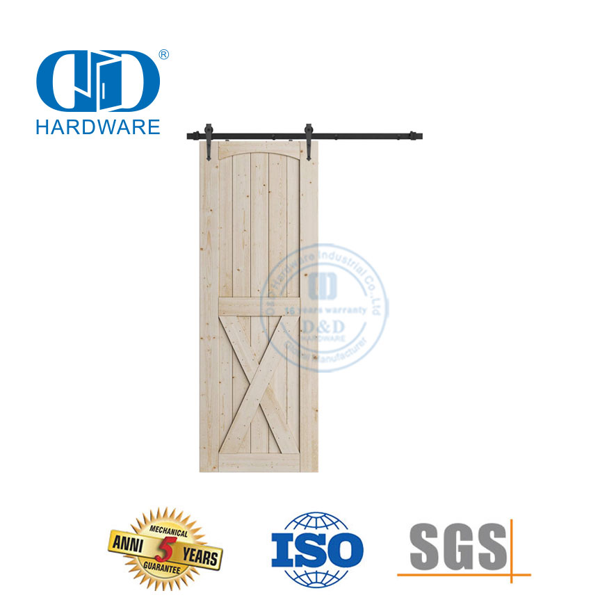 Vlekvrye staal Deur Hardeware Toebehore Bypass Skuur Deur Hardeware Skuur Hout Deur Hardeware-DDBD006