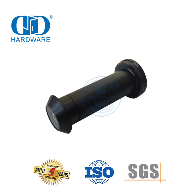 D&D Hardeware 160 grade swart deur kyker Peefgatvervaardiger-DDDV001