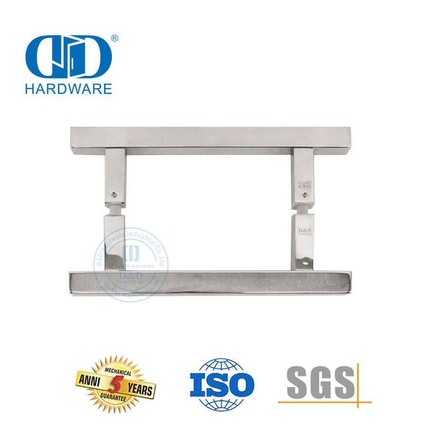 Gepoleerde spieël vlekvrye staal trekhandvatsel vir kommersiële glasdeur-DDPH016-A Φ25-PSS