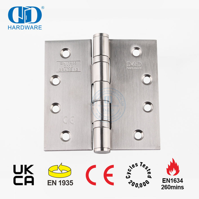 Topkwaliteit vuurvaste vlekvrye staal CE Graad 13-sertifisering Versteekte kolf-kantoorhoutdeurskarnier -DDSS001-CE-4x4x3mm