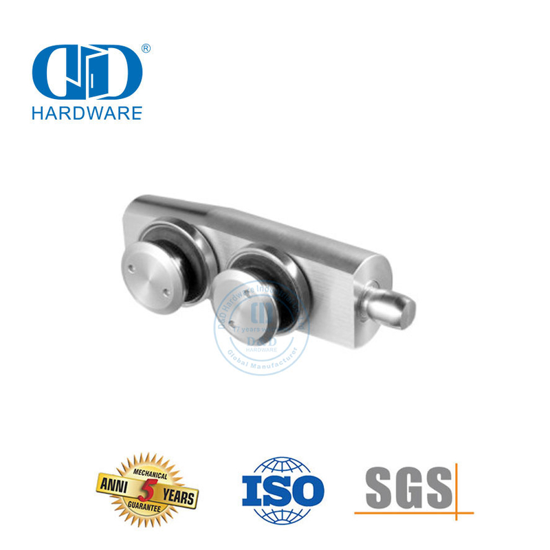 Vlekvrye staal oor Paneel Pivot Patch Pas Pivot Glas Hardeware-DDGP005