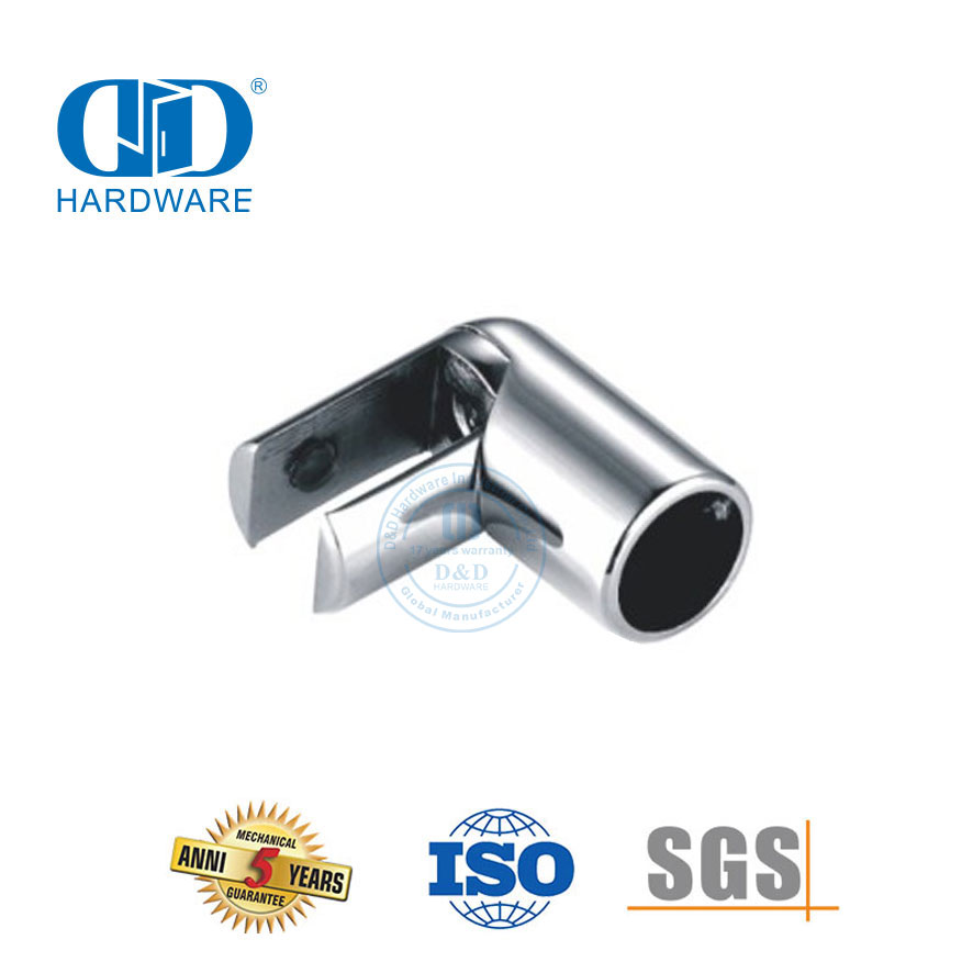 Vlekvrye staal handreling Clip Connector Toebehore Glasstort Hardeware Kommersiële storthokkiestelsel-DDSC038