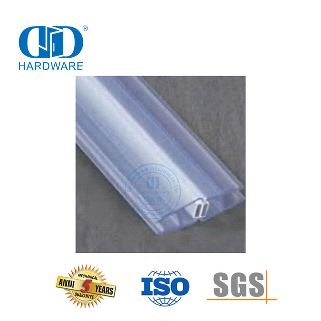 Magnetiese seëlstrook Glasdeur Waterdigte PVC Plastiekseëlstrook Badkamertoebehore-DDWS001