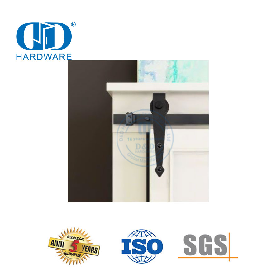 China vervaardiger vlekvrye staal meubels Hardeware Deur Hardeware Track Set Heavy Duty Schuur Deur Hardeware-DDBD033