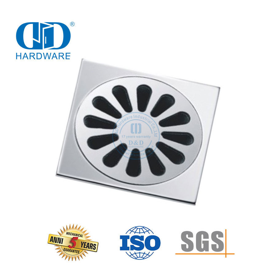 Moderne styl vlekvrye staalmeubels Hardeware Badkamertoebehore Lineêre vloerafvoer-DDFD0010