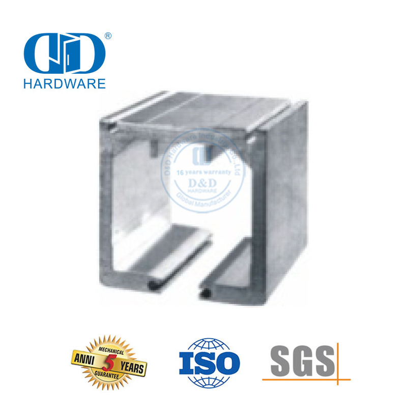 Opvoublad gehang vlekvrye staal skuifglasklem Voudeurstelsel Glastoebehore vir badkamertoilet-DDGS148