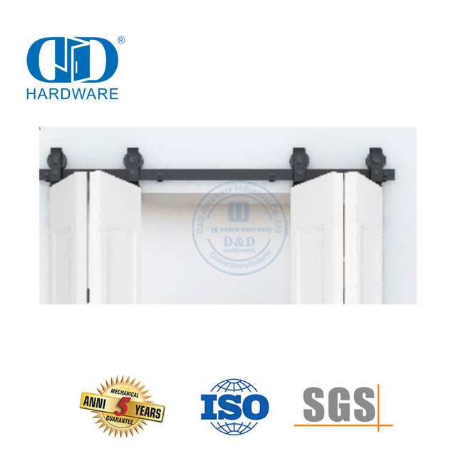 Vlekvrye staal OEM Fabriek Skuur Deur Hardeware Skuifstelsel Bifold Deur Opvou Skuur Deur Hardeware-DDBD026
