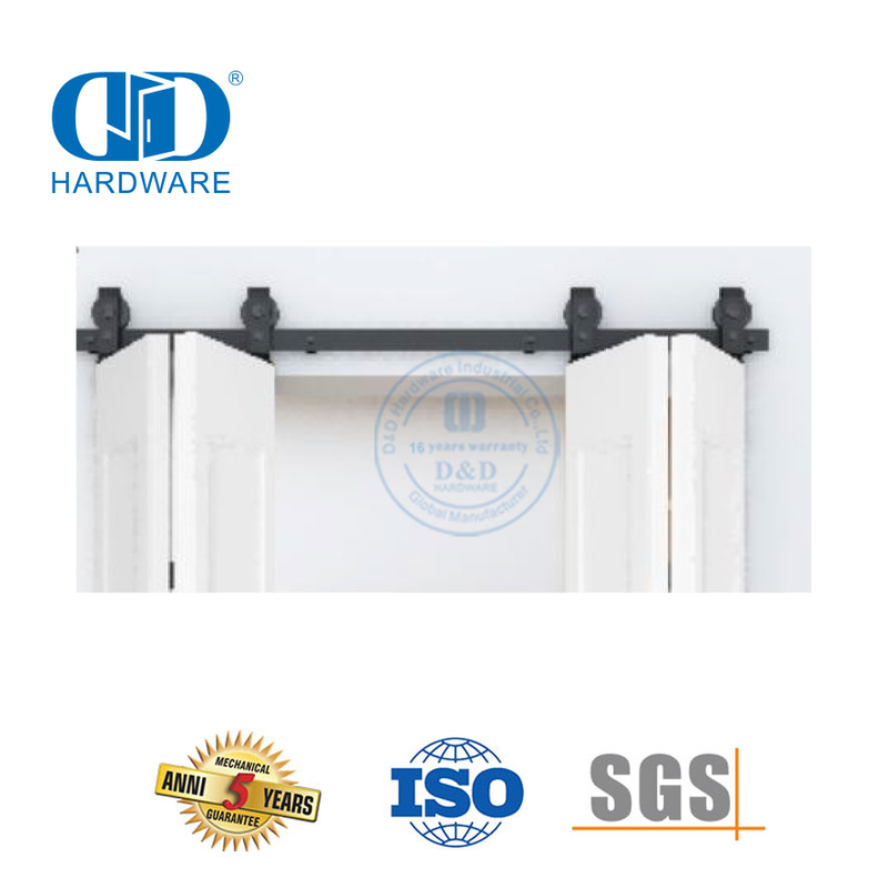 Vlekvrye staal OEM Fabriek Skuur Deur Hardeware Skuifstelsel Bifold Deur Opvou Skuur Deur Hardeware-DDBD026