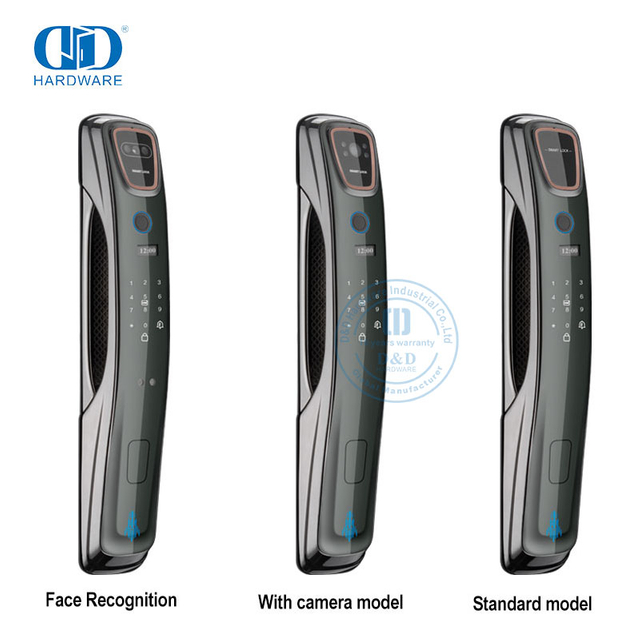 Nuwe ontwerp Wifi-afstandopname met kamerasleutel-vingerafdruk-slimdeurslot-DDEL010