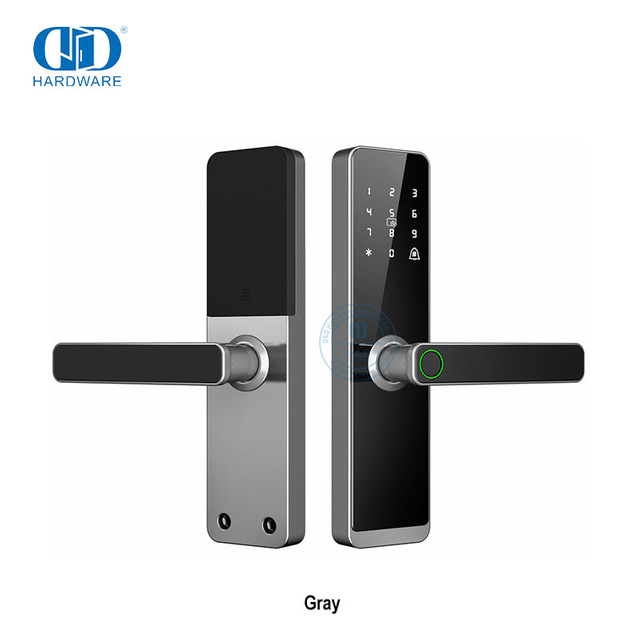 Houtdeure Slimhandvatsels Slotte met App WIfi Vingerafdruk Cerradura Inteligente Werk met TUYA WIFI -DDDL007