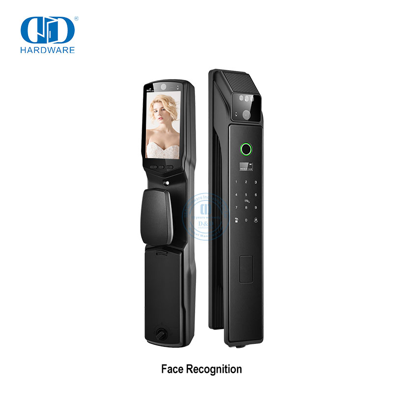 Volautomatiese Tuya WiFi Waterdigte Buitelug Elektroniese Intelligente Digitale Slim Biometriese Vingerafdruk Deurslot-DDEL025