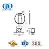 Nuwe model sink ronde koffie MSN Swart Meubeldeur Toebehore Magnetiese Vloer Deur Stopper-DDDS037