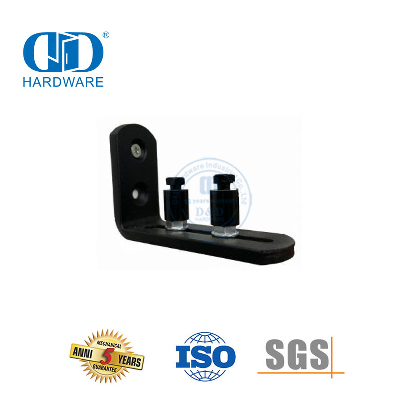 Vlekvrye staal Stille Dubbelstel Skuifdeur Hardeware Heavy Duty Schuurdeur Hardeware Stel Track Kit-DDBD077