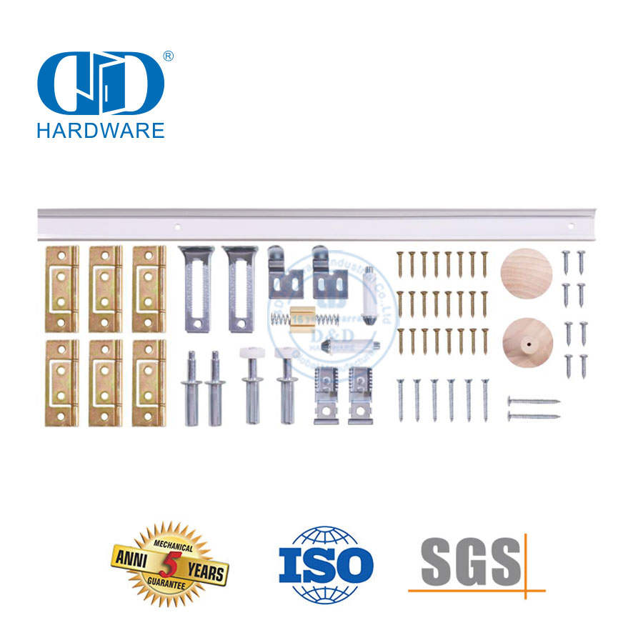 Vlekvrye staal argitektoniese hardeware Schuur trek skuif hardeware Moderne deurhandvatsels Set-DDBD120