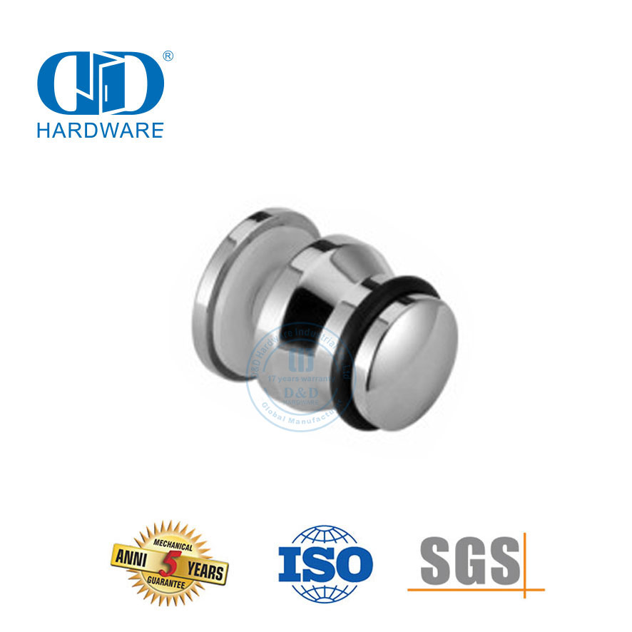 Vlekvrye staal skuifdeur hardeware stortdeur skuifstelsel ronde glas connector-DDSL002-4