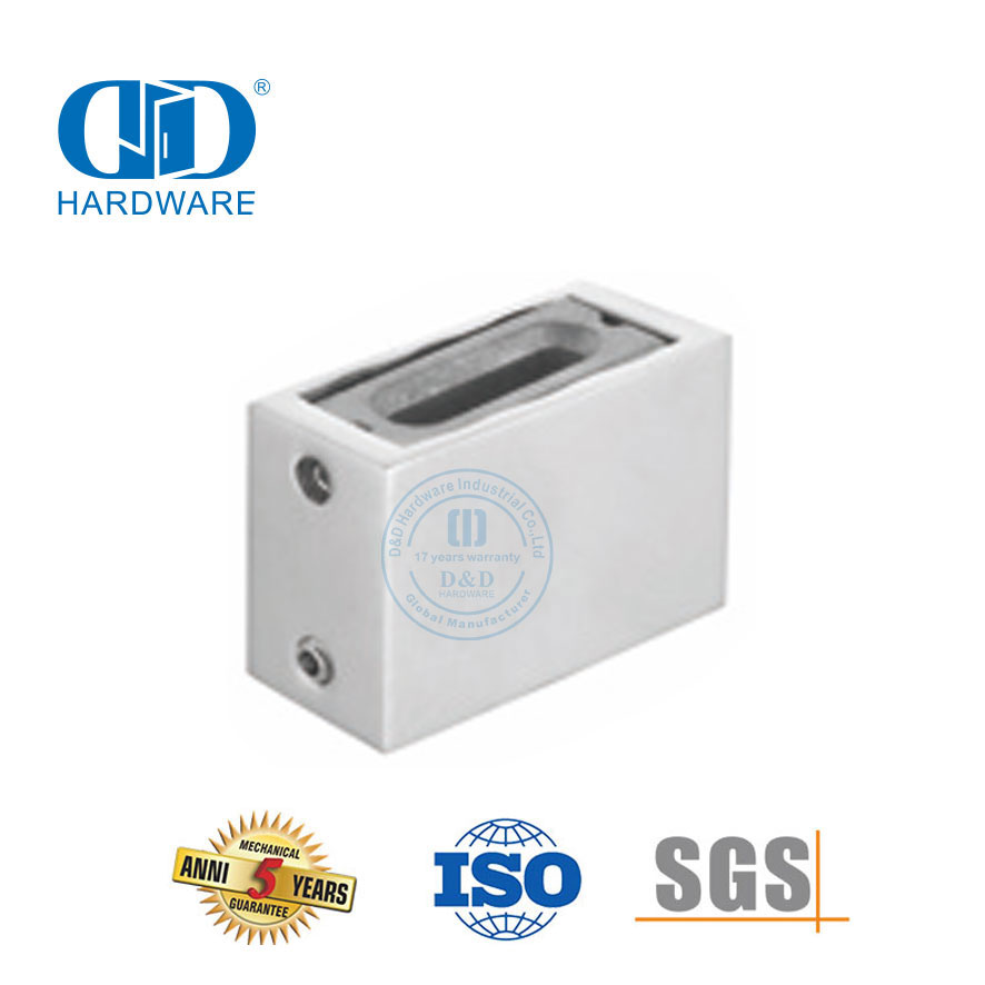 Vlekvrye staal glas hardeware skuifdeur hardeware Muur Stand-DDSL001-6