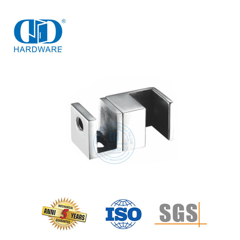 Vlekvrye staal stort skuifdeur hardeware glas connector hardeware glas passtuk-DDSL002-6