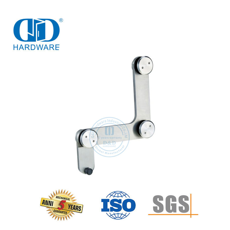 Kommersiële Deur Hardeware Roesvrye Staal Bo Deur Pivot Meubels Toebehore Glas Fitting-DDGP015