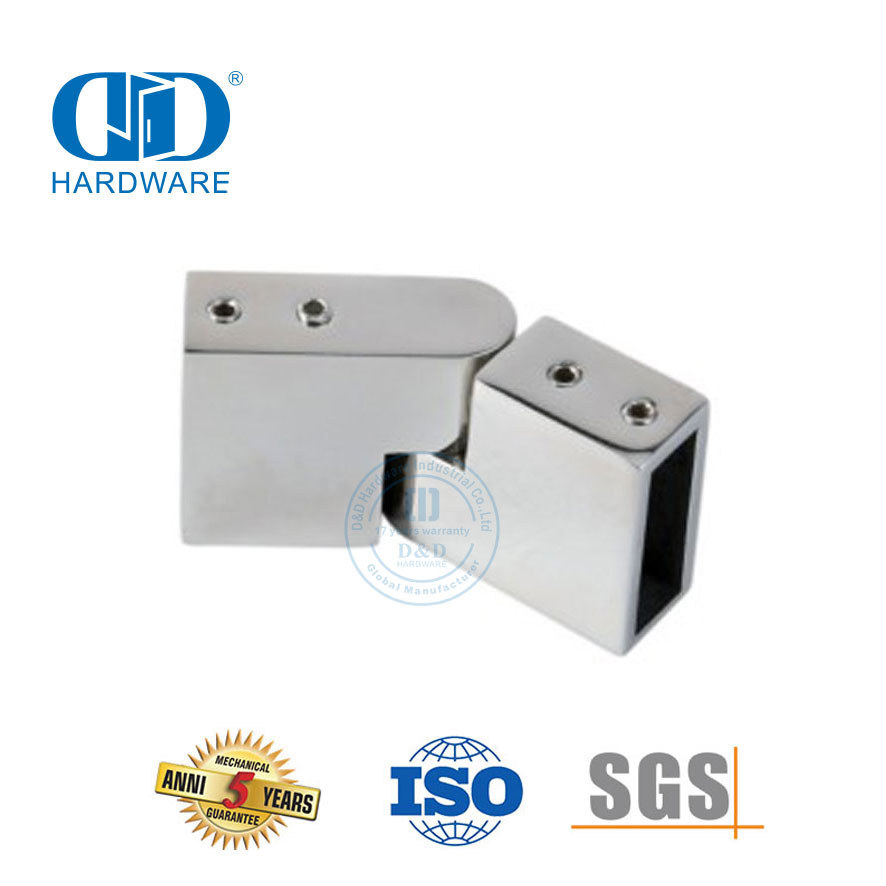 Vlekvrye staal kommersiële storthokkies Vaste bracket Glashouer Verdeler Afskortingsklem Connector-DDSC019