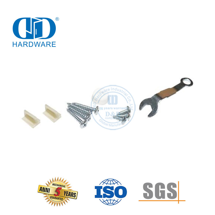 Vlekvrye staal Plat Vierwiel Roller Skuur Hout Deur Hardeware Omseil Skuur Deur Hardeware Gebou Hardeware-DDBD055