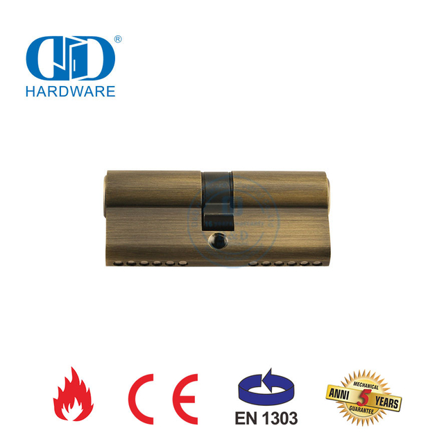 EN 1303 Antieke koper Euro-styl dubbelsilinder vir insteekslot-DDLC003-70mm-AB