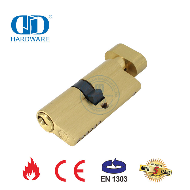 Houtdeur-hardewareknop-sleutelsilinder met EN 1303-sertifisering-DDLC004-70mm-SB