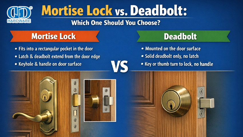 Mortise Lock vs. Deadbolt: Watter een moet u kies?