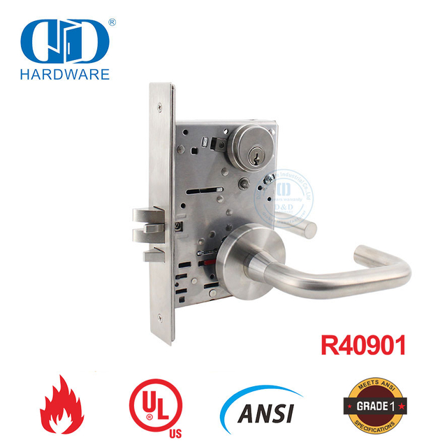 UL-genoteerde vuurvaste steekslot vir klaskamerdeur-DDAL05