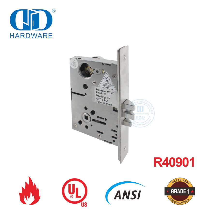 UL-genoteerde brandveiligheidsstoorkamer of kasdeurgatslot-DDAL07